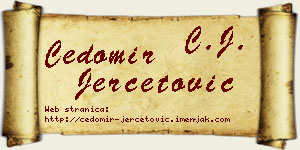 Čedomir Jerčetović vizit kartica